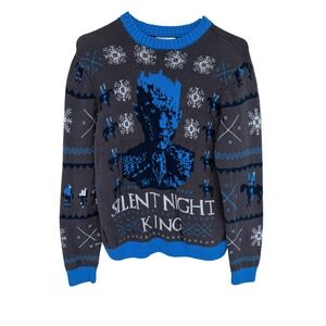 Game‎ of Thrones Christmas Sweater Small Night King Crewneck HBO GOT Knit